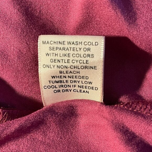 Women's Plus 1X Philosophy Midi Tank Wine Dress Scoop Neck Soft Knit - Picture 6 of 7